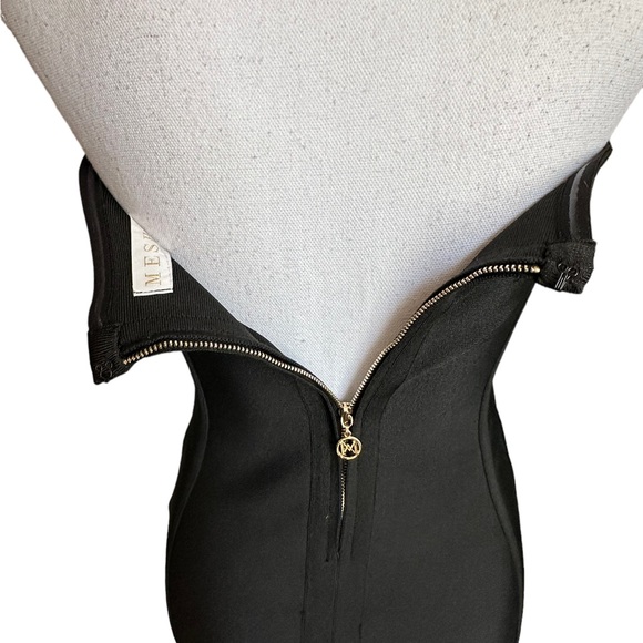 Meshki Black Tube Bodycon Mini Dress Size M/L - Picture 17 of 17